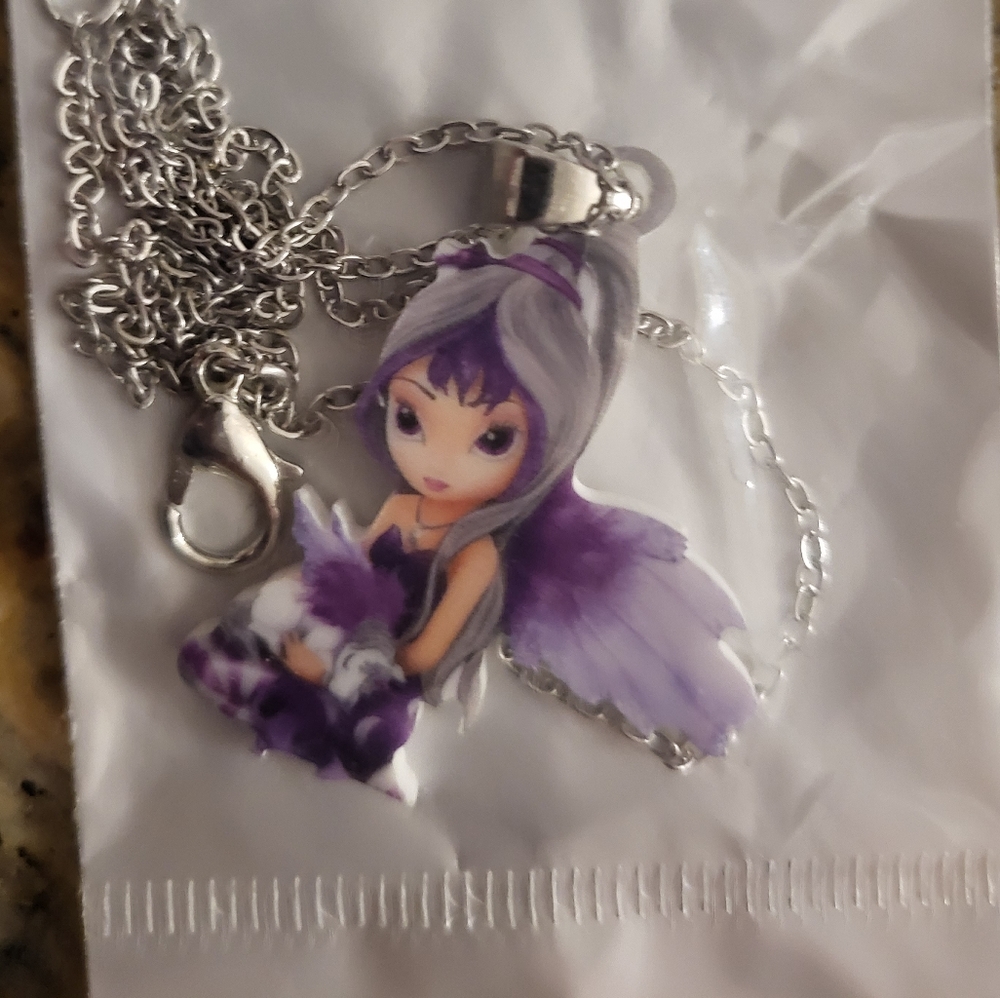Purple Fairy Necklace